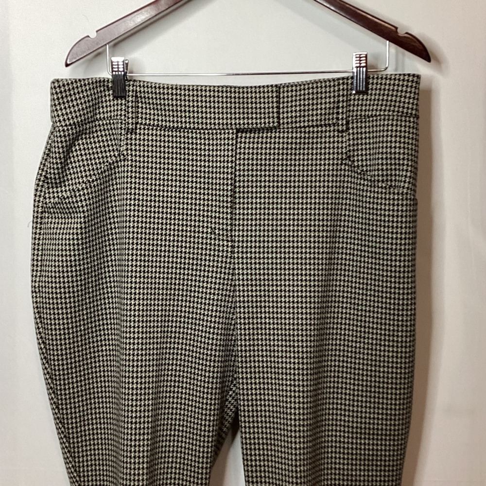 Houndstooth Pattern Pants Women's Classic Busines… - image 2
